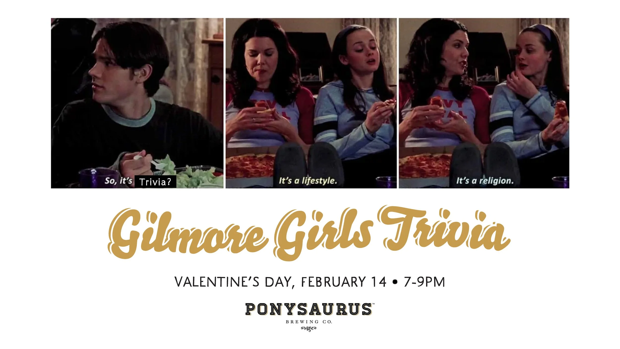 Gilmore Girls Trivia @ 7PM — Ponysaurus Brewing Co.